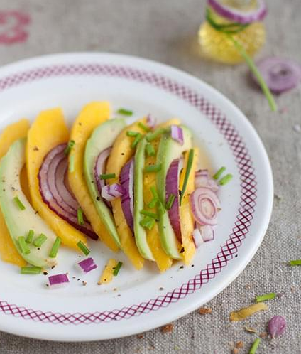 Salade d’avocat et mangue 