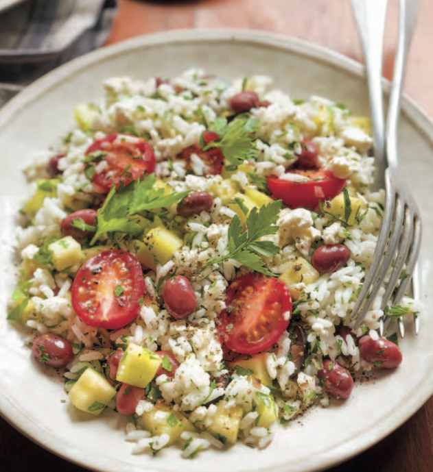 Salade de riz méditerranéenne