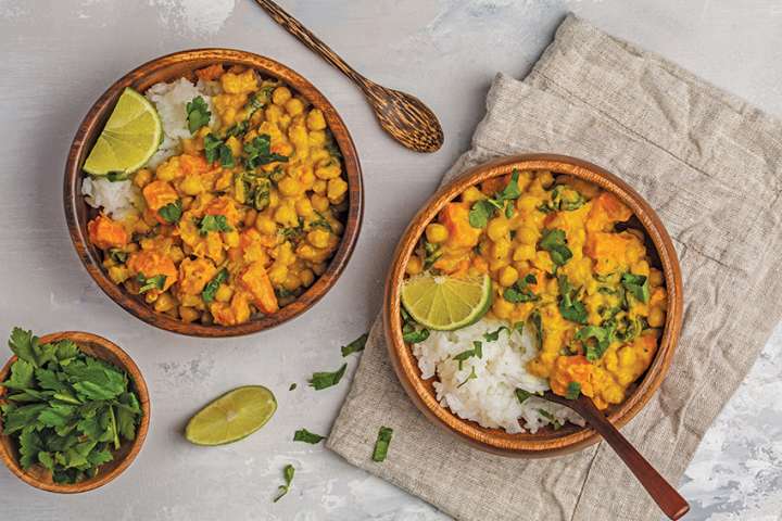 Curry à la butternut et aux pois chiches