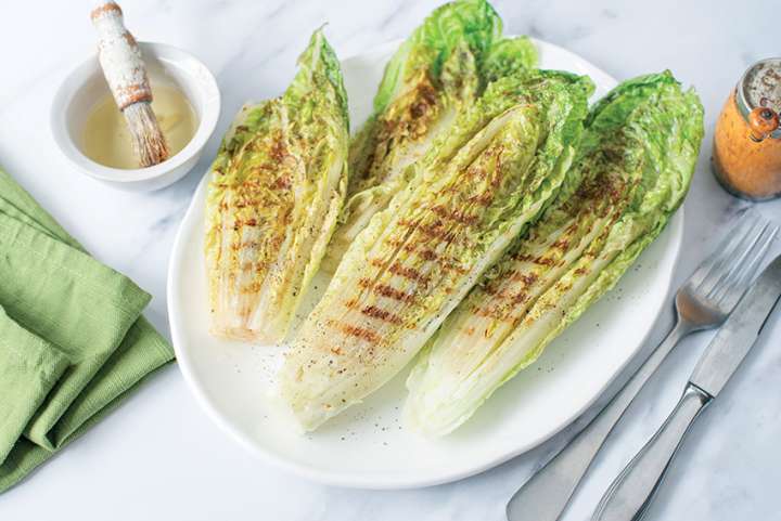 Laitue romaine grillée