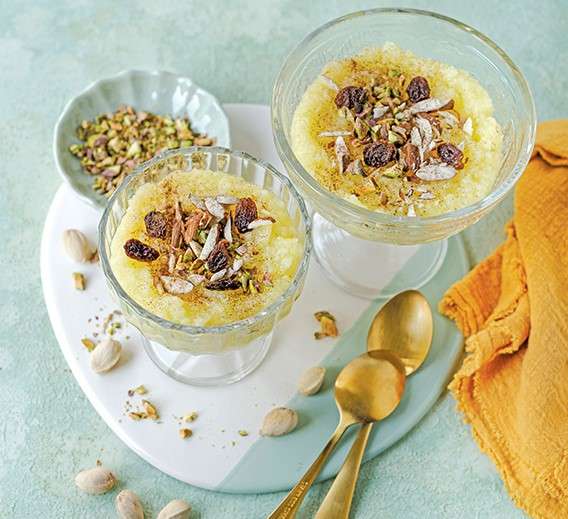 Pouding au riz et au safran