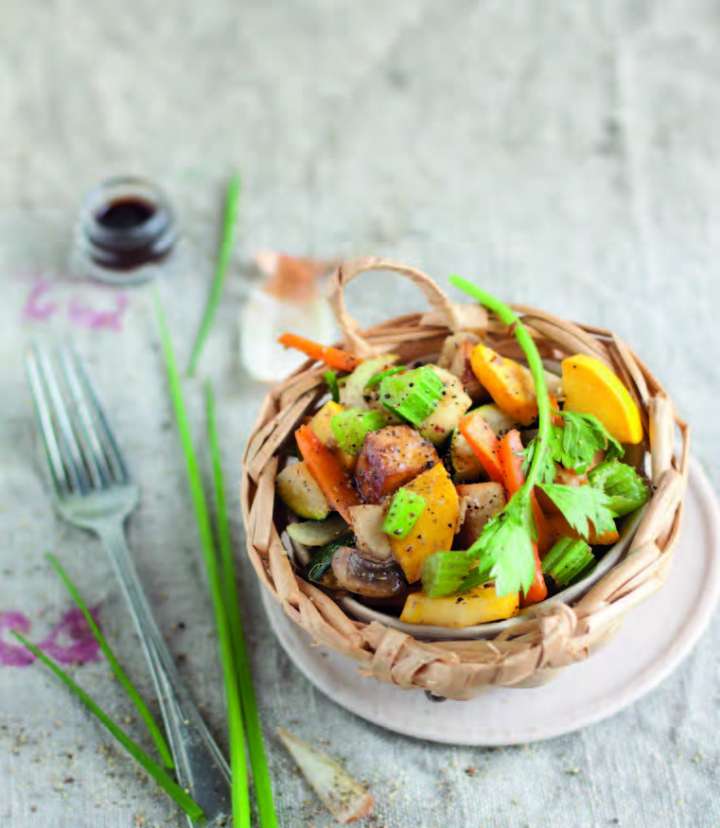 Sauté de tofu et légumes 