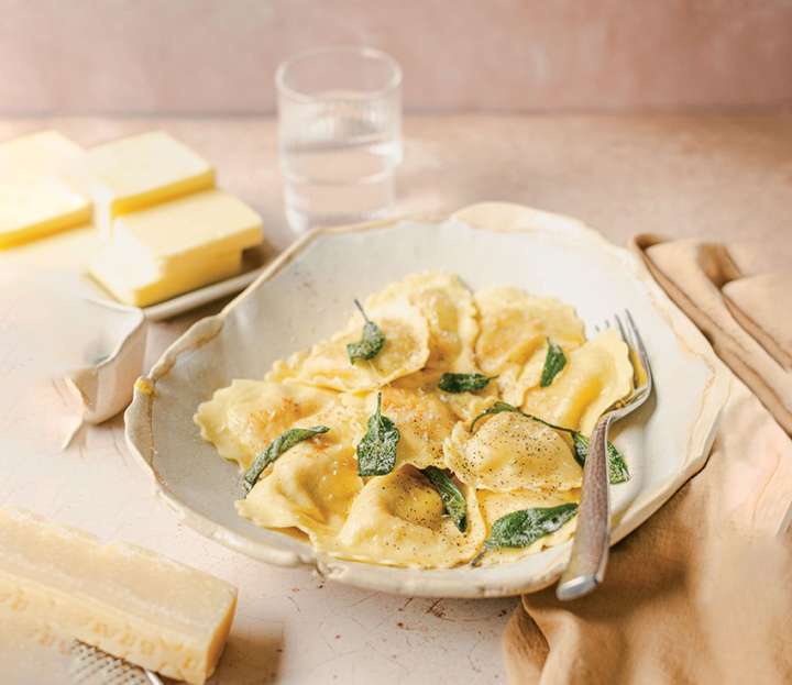 Raviolis « beurre et sauge »