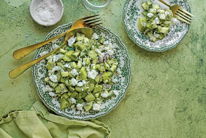 Salade de kiwi et concombre
