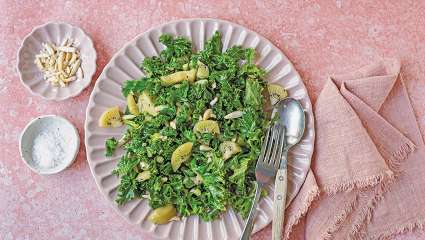 Sauté de kale et kiwi