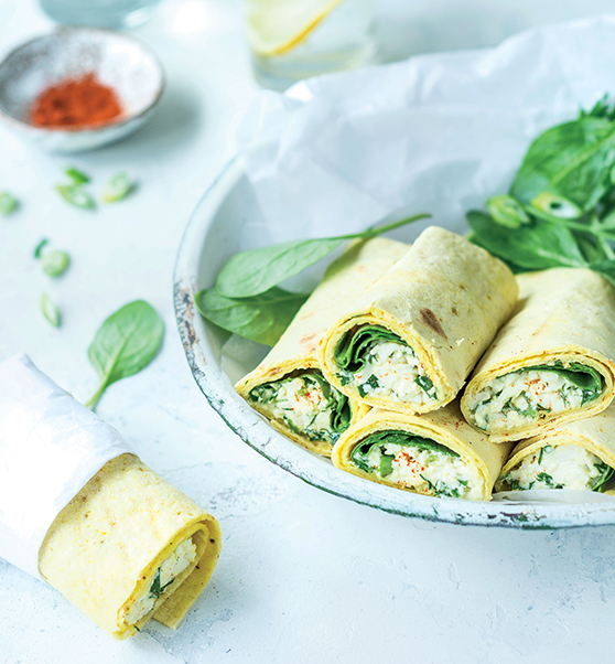 Wrap de salade et tofu